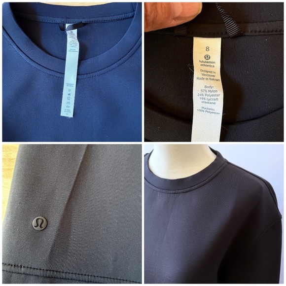 LULULEMON SCUBA CREWNECK SWEATSHIRT RELAXED NYLON BLD STRETCH WORKOUT NWOT 8 - Picture 11 of 11